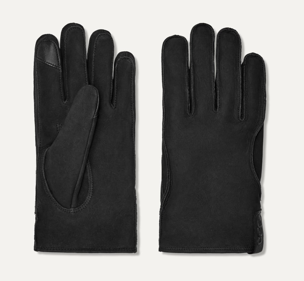 UGG® 公式【 レザー クラムシェル ロゴ グローブ|Leather Clamshell Logo Glove| 191459186930 | メンズ 】アグ 公式サイト